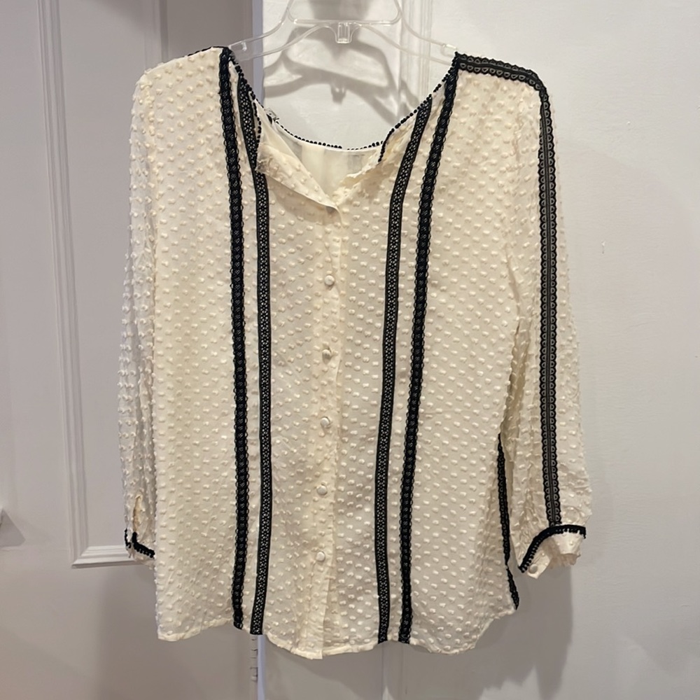 Julie Ivory Lace Blouse